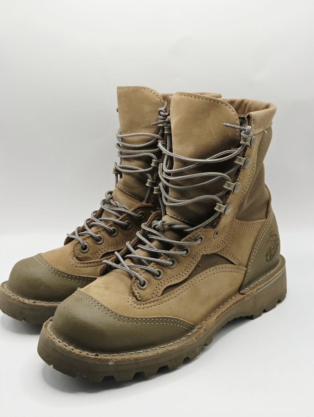 Danner Boots Mens 5.5 R USMC RAT 8" Goretex Lace Up Combat Boot Brown Leather